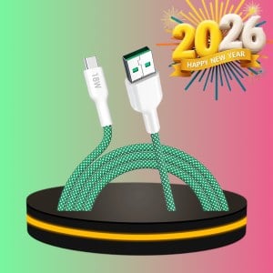 ALPHA·X สายชาร์จเร็ว USB to Type-C สีเขียว