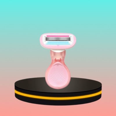 มีดโกนผู้หญิง 5 ใบีด กำจัดขนรักแร้-ขา ไม่เจ็บ ไม่มีรอยดำ รุ่นด้านสั้น จับกระชับมือ