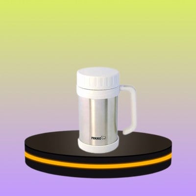 NIKKO แก้วน้ำสูญญากาศ ขนาด 0.50 ลิตร สีขาวสแตนเลส