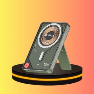 Momax พาวเวอร์แบงค์ Power X Pro with Stand ขนาด 5000 mAh สีเขียว