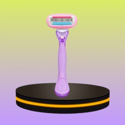 มีดโกนผู้หญิง 5 ใบีด กำจัดขนรักแร้-ขา ไม่เจ็บ ไม่มีรอยดำ รุ่นด้านยาว เข้าถึงทุกซอก