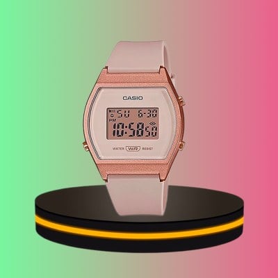 CASIO นาฬิกาข้อมือ สีชมพู