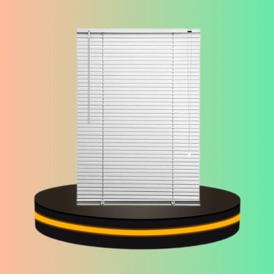 มู่ลี่ PVC สำหรับหน้าต่าง สีเทา ขนาด 70x130 cm.