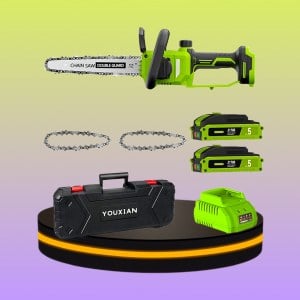 เลื่อยไฟฟ้าไร้สาย สำหรับตัดไม้ ขนาด 12" นิ้ว