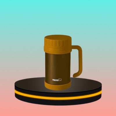 NIKKO แก้วน้ำสูญญากาศ ขนาด 0.50 ลิตร สีน้ำตาล