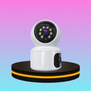 กล้องวงจรปิดเลนส์คู่ WiFi ภาพสี ตรวจจับ และสัญญาณเตือน HD 1080P