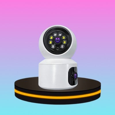 กล้องวงจรปิดเลนส์คู่ WiFi ภาพสี ตรวจจับ และสัญญาณเตือน HD 1080P