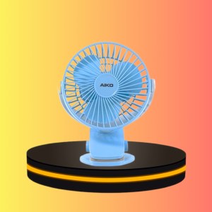 AIKO พัดลมพกพา ใบพัด 4 นิ้ว สีฟ้า