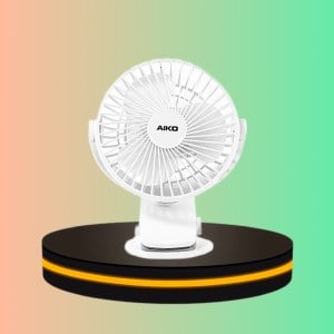 AIKO พัดลมพกพา ใบพัด 4 นิ้ว สีขาว