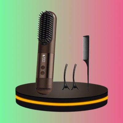 Yotex หวียืดผมไร้สาย ร้อนเร็วภายใน 10 วินาที มีหน้าจอแสดงผล สีม็อคค่า