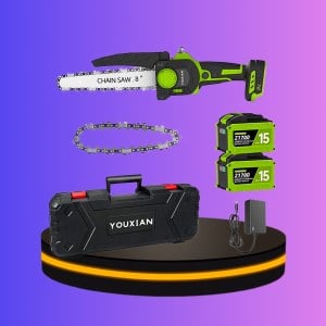 เลื่อยไฟฟ้าไร้สาย สำหรับตัดไม้ ขนาด 8" นิ้ว