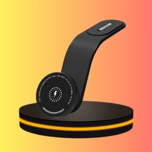 MeeGoo ที่วางโทรศัพท์มือถือในรถ ดัดโค้งงอได้ตามต้องการ มาพร้อมมที่ชาร์จแม่เหล็ก magsafe 15W