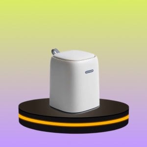 ถังขยะขนาดเล็ก สําหรับบ้านและสํานักงาน สีขาว