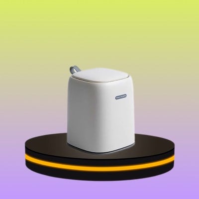 ถังขยะขนาดเล็ก สําหรับบ้านและสํานักงาน สีขาว