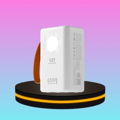 Power Bank ความจุ 30000 mAh Fast 65W สีขาว