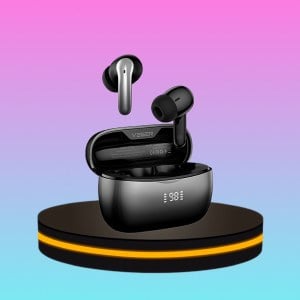 หูฟังบลูทูธ VEGER VE-08T V5.3 IPX4 จอแสดงผล LED ตัดเสียงรบกวน ระบบควบคุมแบบสัมผัส สีดำ