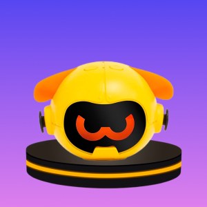 พัดลม Pudding พัดลมแขวนคอแบบไร้ใบพัด พกพาสะดวก สีเหลือง