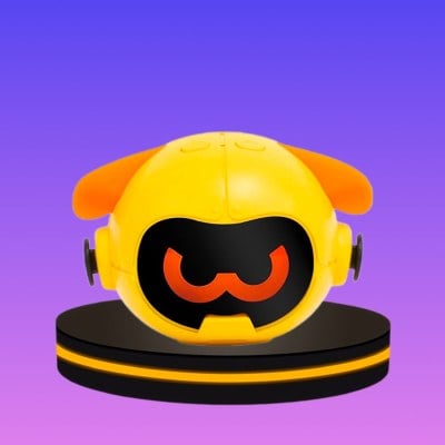 พัดลม Pudding พัดลมแขวนคอแบบไร้ใบพัด พกพาสะดวก สีเหลือง