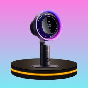 Table Fan Pro 3 100 สปีด ลมแรง พร้อมไฟ และจอแสดงผลดิจิตอล