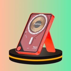 Momax พาวเวอร์แบงค์ Power X Pro with Stand ขนาด 5000 mAh สีแดง