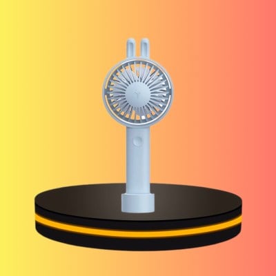 พัดลมขนาดเล็ก แบบพกพา สีเทา