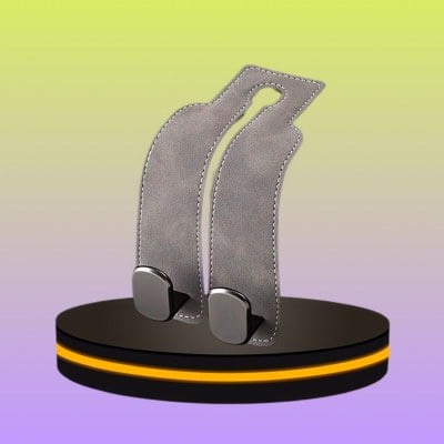 Moreno ตะขอแขวนของในรถยนต์ สีเทา