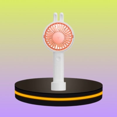 พัดลมขนาดเล็ก แบบพกพา สีขาว
