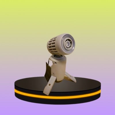 พัดลมพกพา พัดลมไอเย็น แบตเตอรี่แบบชาร์จไฟได้ พร้อมไฟฉาย