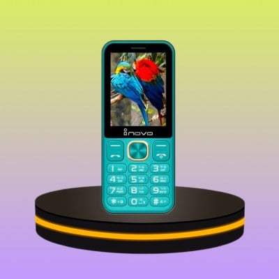 Inovo โทรศัพท์ปุ่มกด จอกว้าง 2.9 นิ้ว ปุ่มใหญ่ กดง่าย สีเขียว