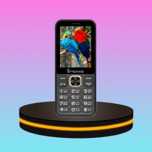 Inovo โทรศัพท์ปุ่มกด จอกว้าง 2.9 นิ้ว ปุ่มใหญ่ กดง่าย สีดำ