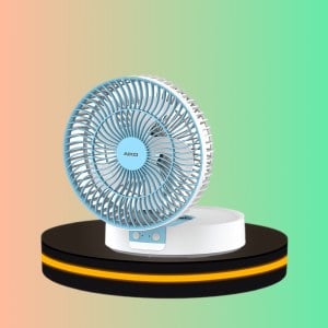 AIKO พัดลม ใบพัด 6 นิ้ว ชาร์จด้วย USB พับเก็บได้ สีขาว
