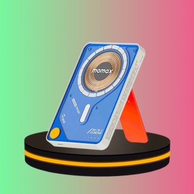 Momax พาวเวอร์แบงค์ Power X Pro with Stand ขนาด 5000 mAh สีขาว