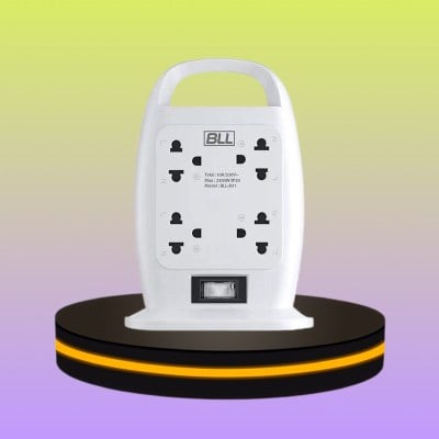 BLL ปลั๊กไฟ TOWER 1 สวิตซ์ 8 ช่อง สายยาว 3 เมตร