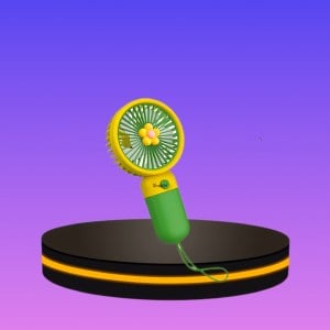 Mini Handheld Fan พัดลมพกพา สีเขียว