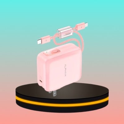 ALPHA·X Powerbank 10000mAh Fast Charging PD20W สีชมพู