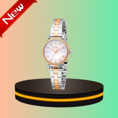 [ ใหม่ ] Esprit Melina Women Watch นาฬิกาข้อมือสำหรับผู้หญิง สแตนเลสสตีล ทูโทน สีเงินโรสโกลด์