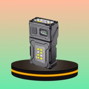 ไฟฉาย พกพา สว่างมาก สองหัวไฟ ไฟด้านข้าง กันฝน