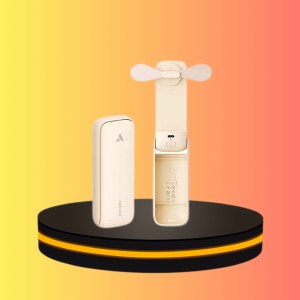 Aecooly Pocket 01 พัดลมมือถือ ความจุ 2000mAh สีเบจ