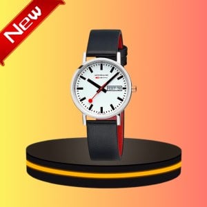 [ ใหม่ ] Mondaine Classic Unisex White Watch สี ขาว/ดำ