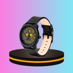 OMNI WATCHES นาฬิกาข้อมือผู้ชาย สีดำ / เหลือง