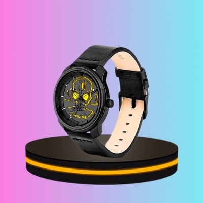 OMNI WATCHES นาฬิกาข้อมือผู้ชาย สีดำ / เหลือง