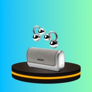 Philips หูฟังบลูทูธ แบบหนีบหู สีเงิน