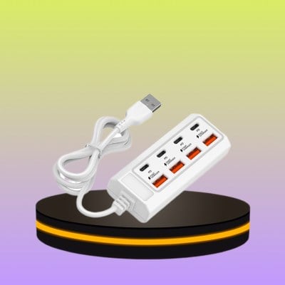 ปลั๊ก USB Charger Fast 25W 8 พอร์ต