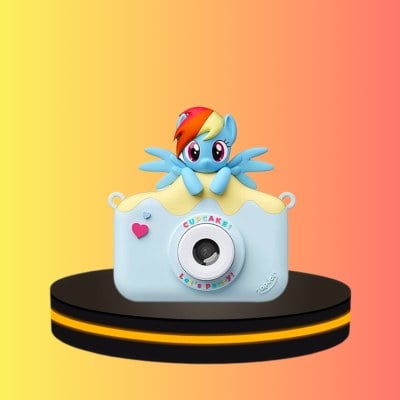 MY LITTLE PONY Kids Camera กล้องของเล่นใช้งานได้จริงสำหรับเด็ก สีฟ้า