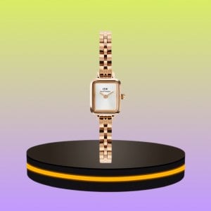 Daniel Wellington Quadro Mini นาฬิกาข้อ สำหรับมือผู้หญิง สีโรสโกลด์