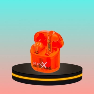 AIWA AT-X80X หูฟังไร้สายแบบอินเอียร์ กันน้ำระดับ IPX5 สีส้ม