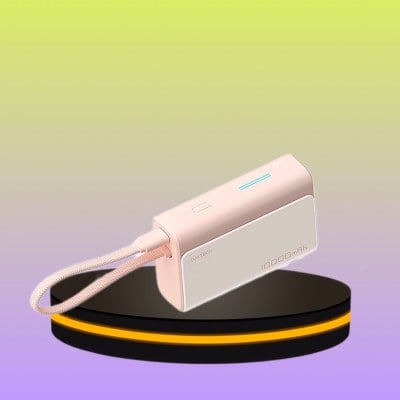 AURA BA301 แบตสำรอง LPB 100 ขนาดความจุ 10000 mAh สีชมพู