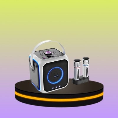 AIWA AW-B200K Karaoke ลำโพงบลูทูธคาราโอเกะพกพา สีขาว