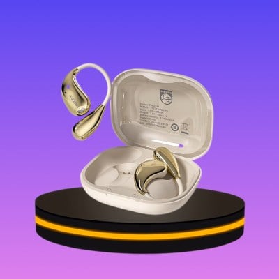 หูฟัง Bluetooth คุยโทรศัพท์ได้ยาวนาน พร้อมตัดเสียงรบกวน สีขาว