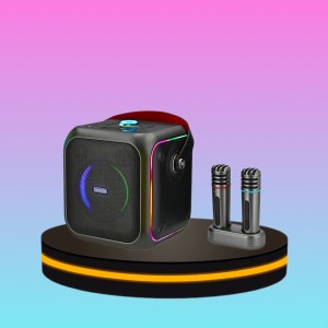 AIWA AW-B200K Karaoke ลำโพงบลูทูธคาราโอเกะพกพา สีดำ